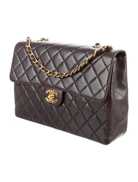 chanel large handbags|Chanel single flap jumbo.